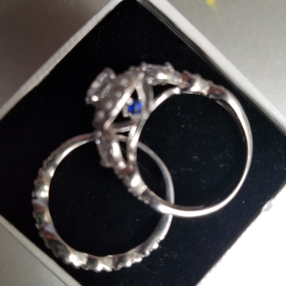 Newshe Engagement Wedding Ring Set S8 - Picture 6 of 9